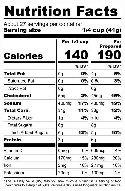 Extra Hot Pancake and Waffle Mix 40 OZ (PACK OF 6)